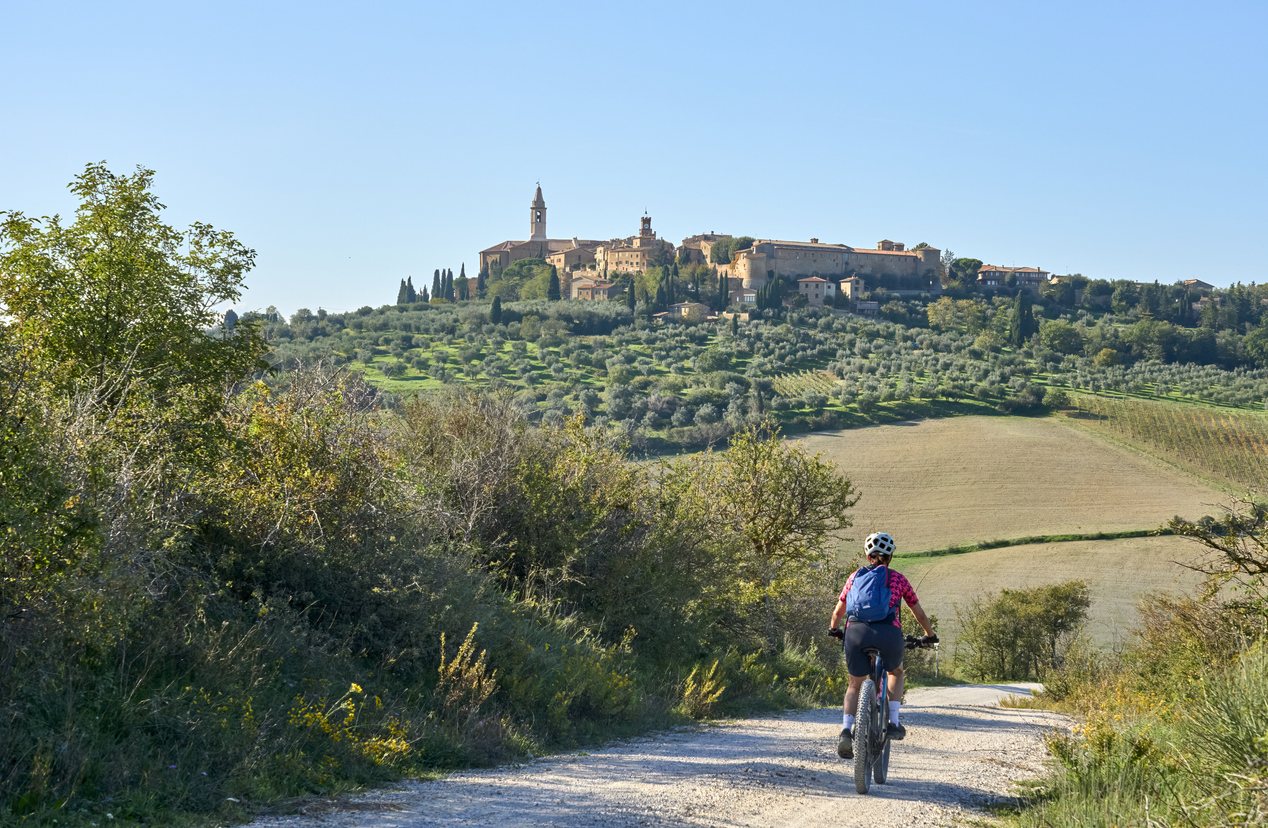 Vue sur la ville de Pienza en Toscane, Italie du Nord. © iStock / Uwe Moser
