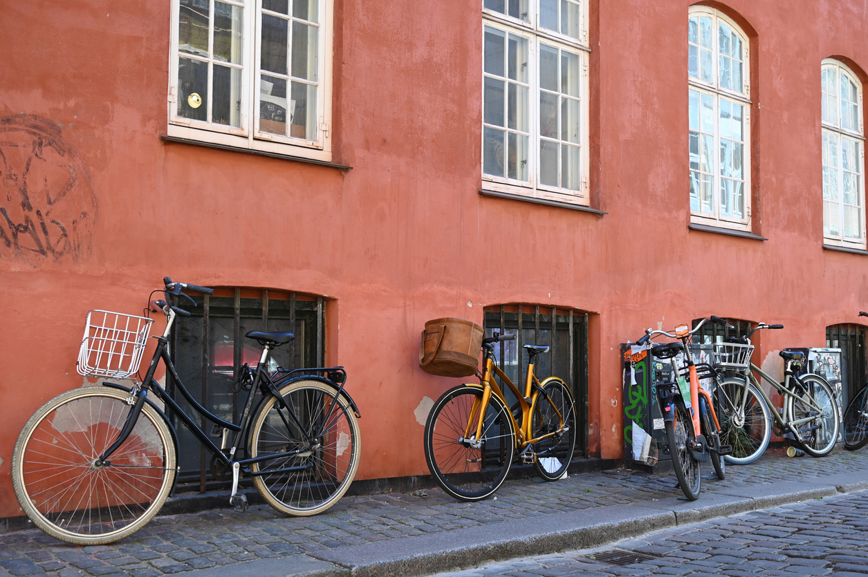 Des bicyclettes à Copenhague, Danemark.© iStock / Richard Villalon