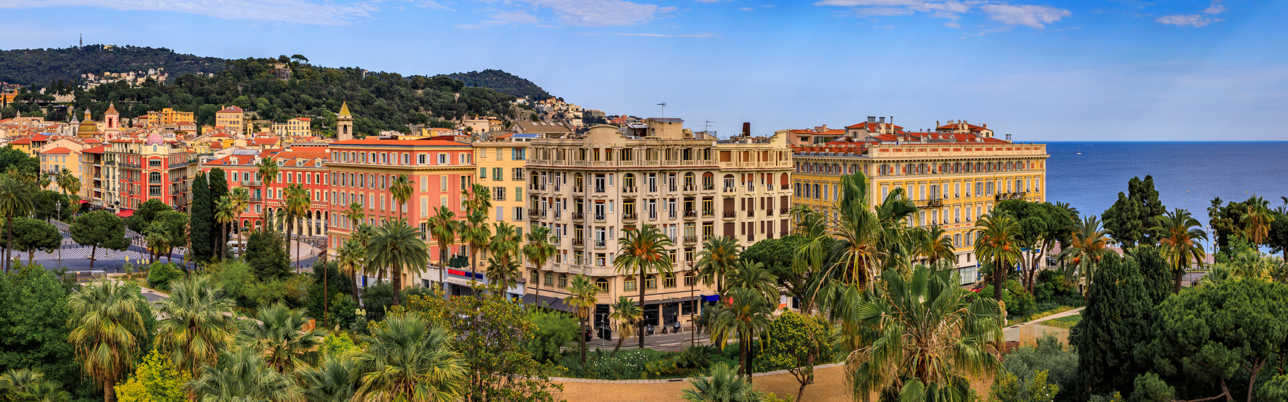 Moyennes des températures et des précipitations à Nice