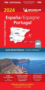 Carte Espagne, Portugal Indéchirable #794 2024