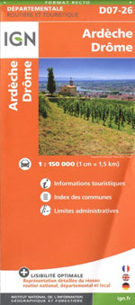 Ign Ardèche - Drôme D07-26