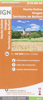 Ign Département #70-88-90 Haute-Saône, Vosges
