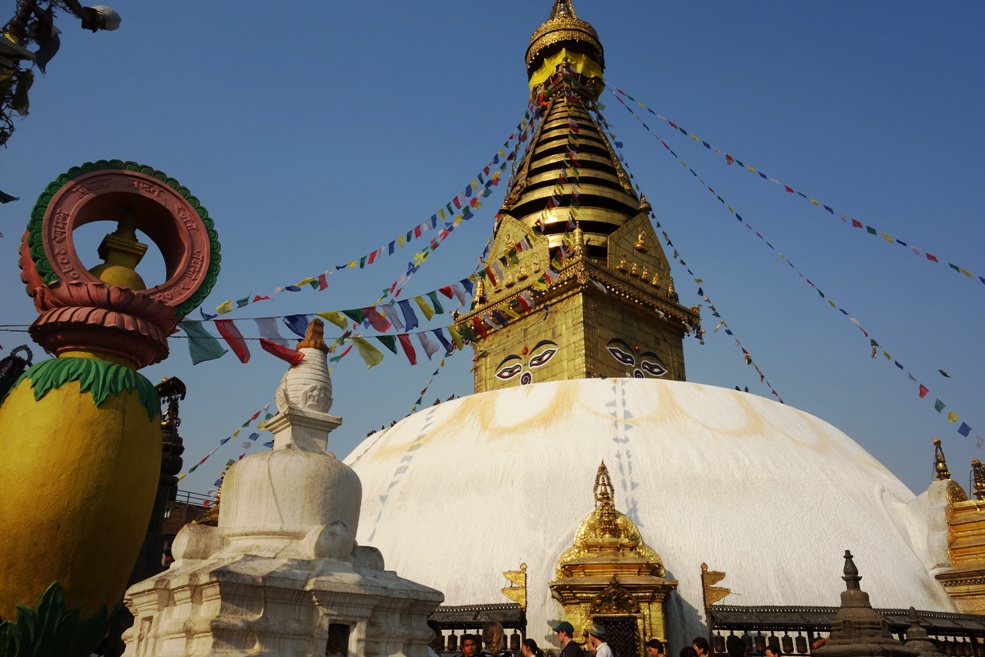 Le merveilleux site de Swayambhunath au Népal - photo © Marc Rigole