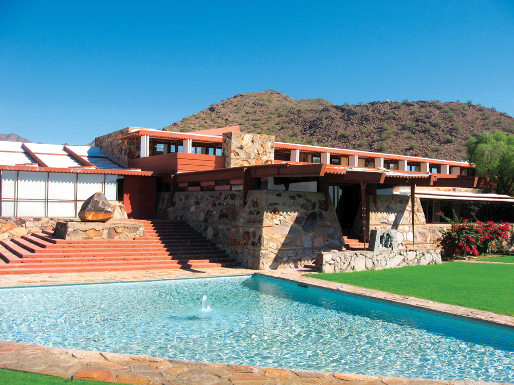 Taliesin West de Frank Lloyd Wright. © Pierre Ledoux