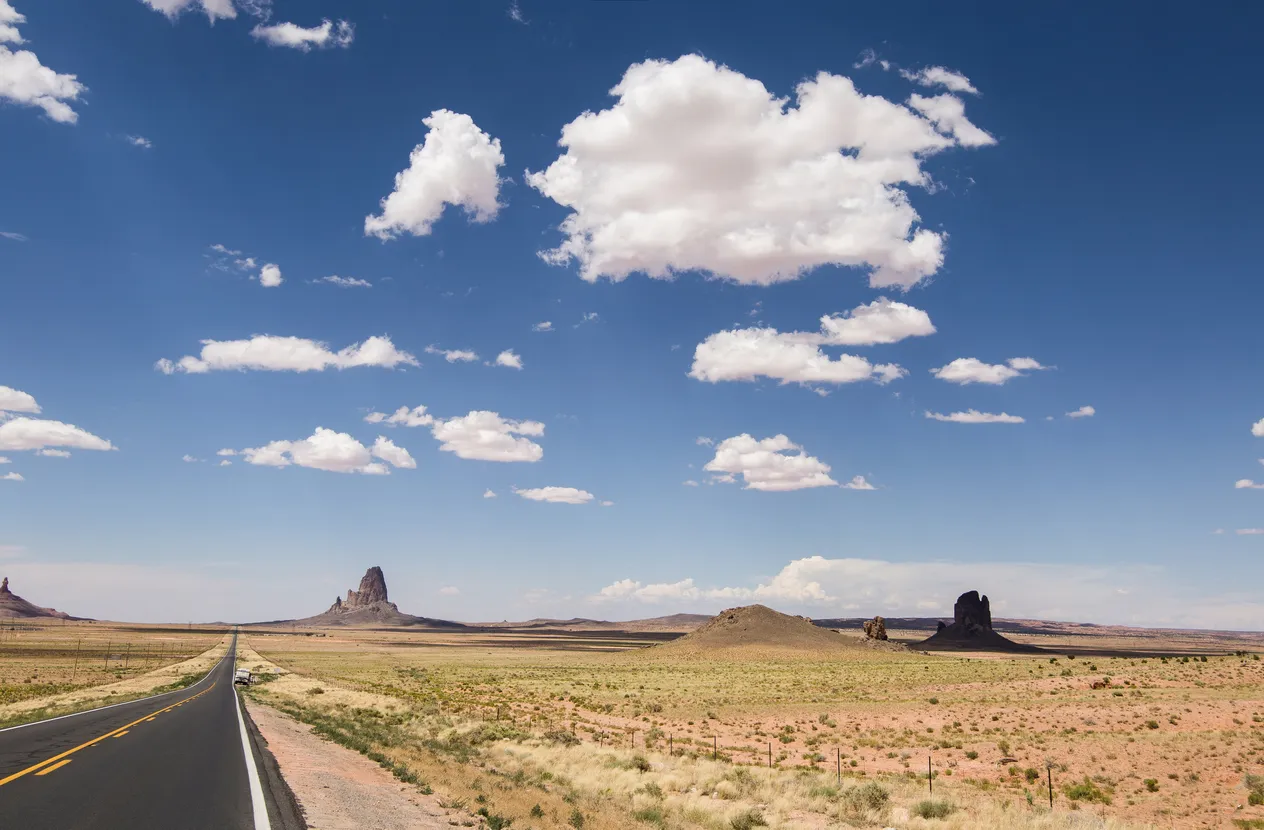 La route 66 dans sa portion qui traverse l'Arizona  © iStock / Bruby
