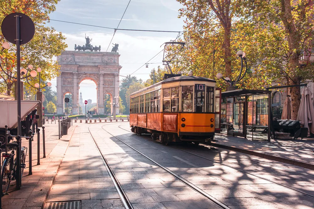 Tramway ancien, Milan, Italie | © KavalenkavaVolha