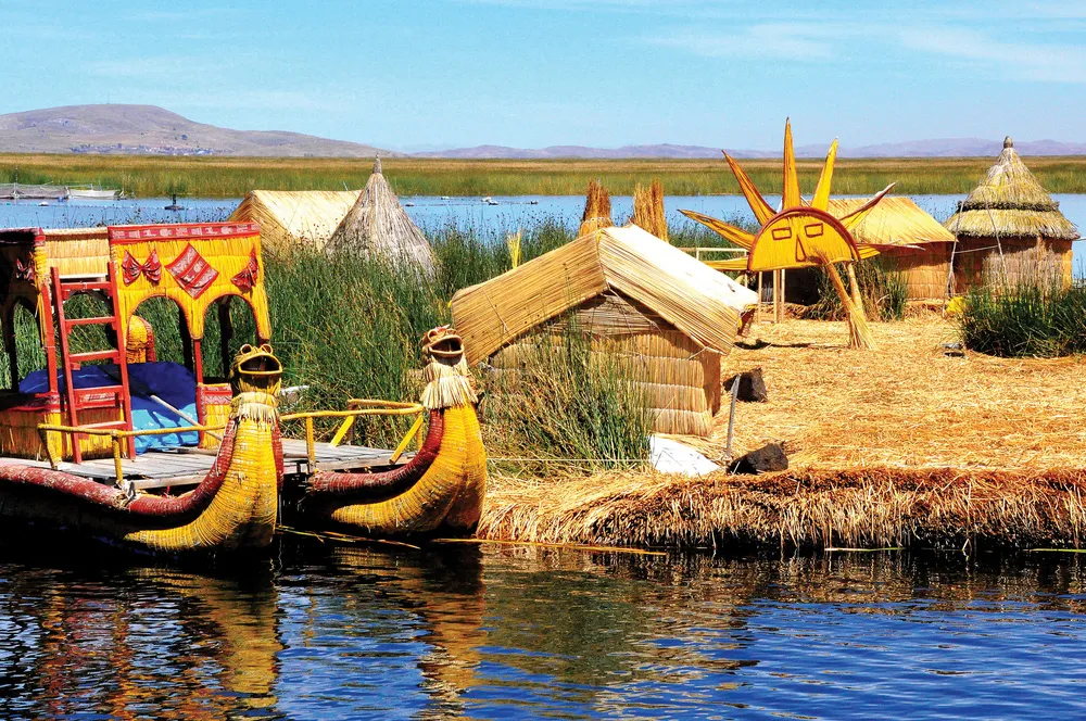 Les îles Uros, sur le lac Titicaca.   | © iStockphoto.com/Yana_N